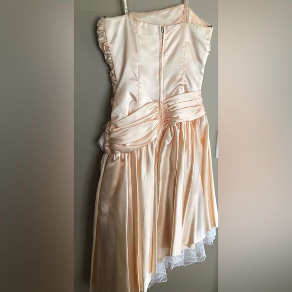 zum zum Dresses Vintage Zum Zum Peach Colored Prom Evening Dress W